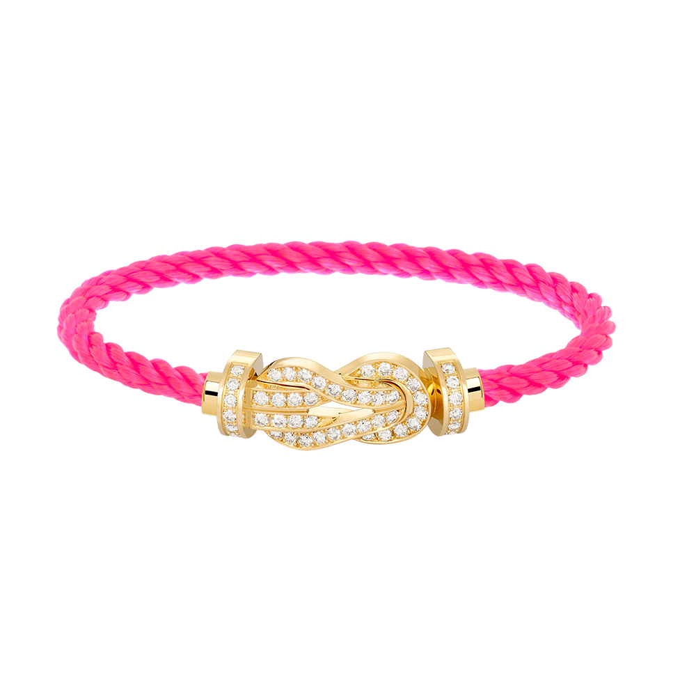 [Kincade Jewelrys]CHANCE LARGE 8 FIGURE BUCKLE FULLDIAMOND BRACELET GOLD