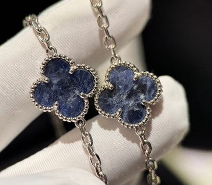 [Kincade Jewelrys]CLOVER 10 MOTIFS BIDE STONE NECKLACE