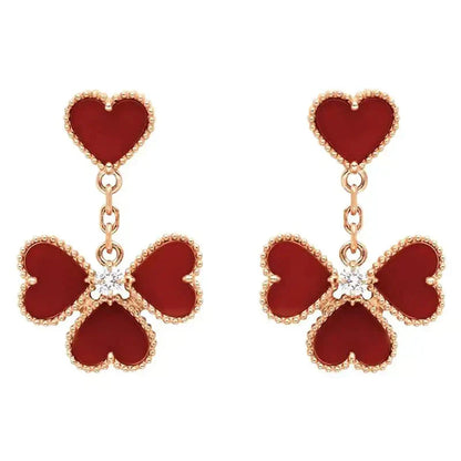 [Kincade Jewelrys]SWEET CLOVER CARNELIAN EARRINGS
