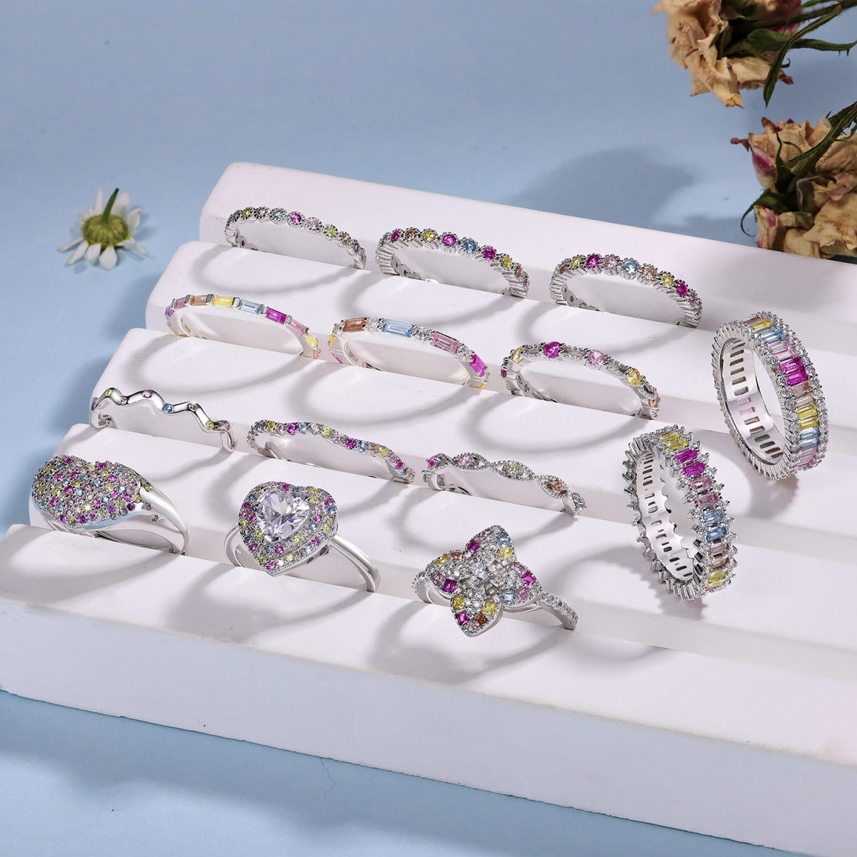 [Kincade Jewelrys]Delicate Ebullient Heart Shape Wedding Ring