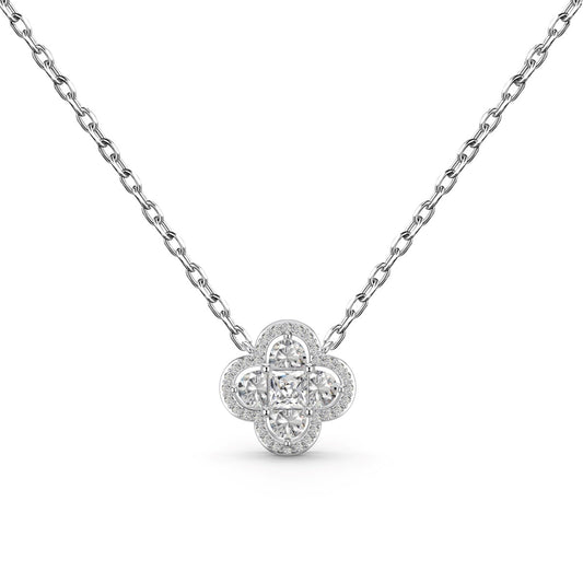 [kincade]Spliced Lucky Four-Leaf Clover Versatile Necklace