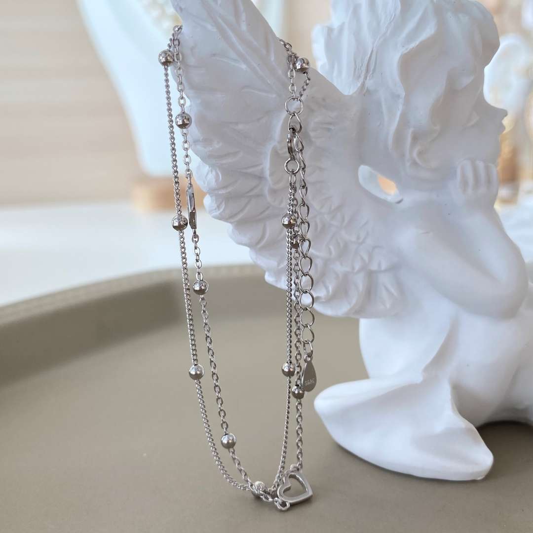 [Kincade]Dainty Double Layer Love Heart Bracelet