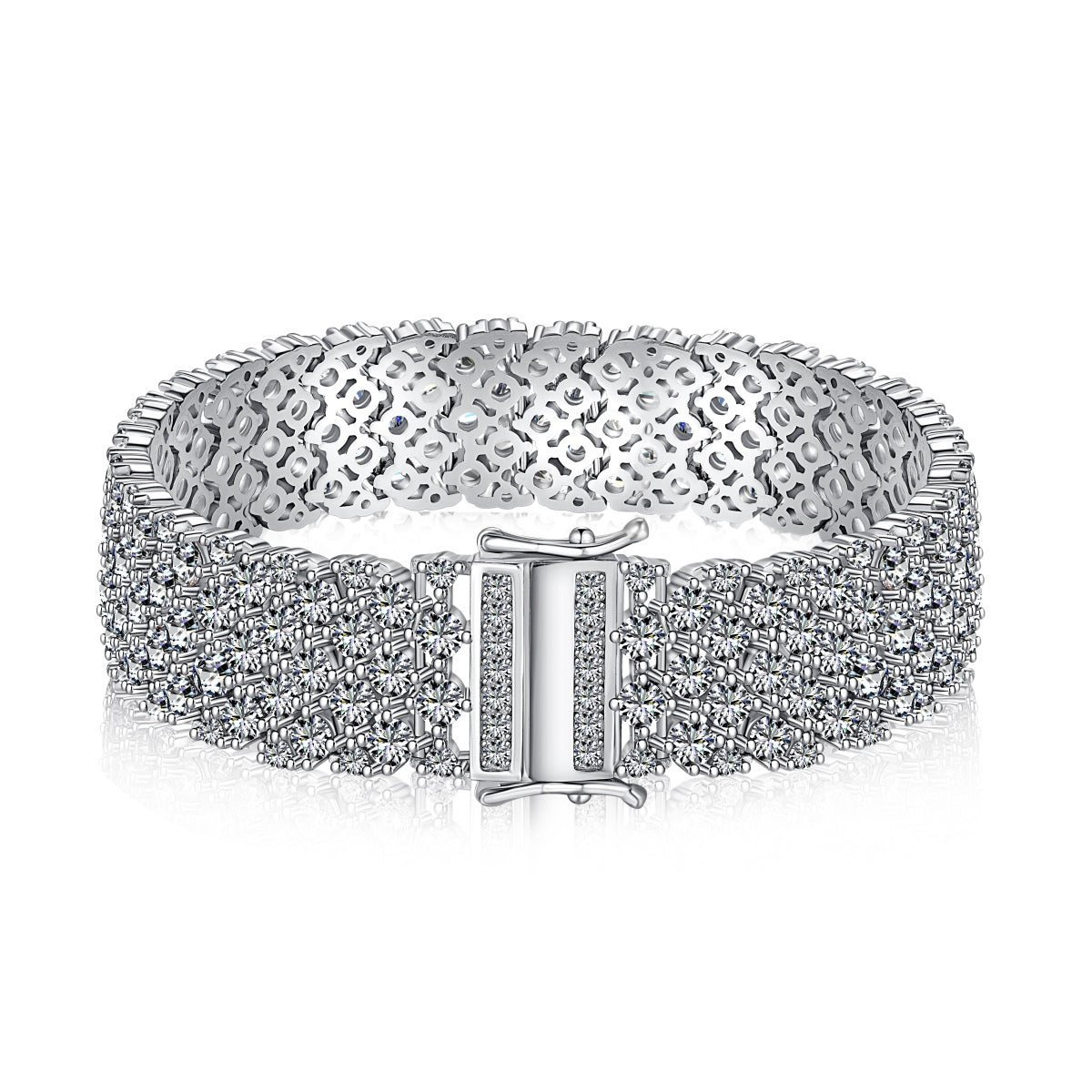 [Kincade Jewelrys]Ornate Elegant Round Cut Party Bracelet