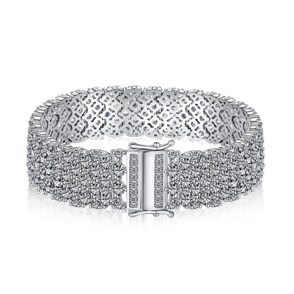 [Kincade Jewelrys]Ornate Elegant Round Cut Party Bracelet