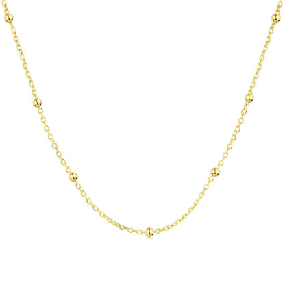 [Kincade Jewelrys]Small Bead Clavicle Chain Simple Necklace