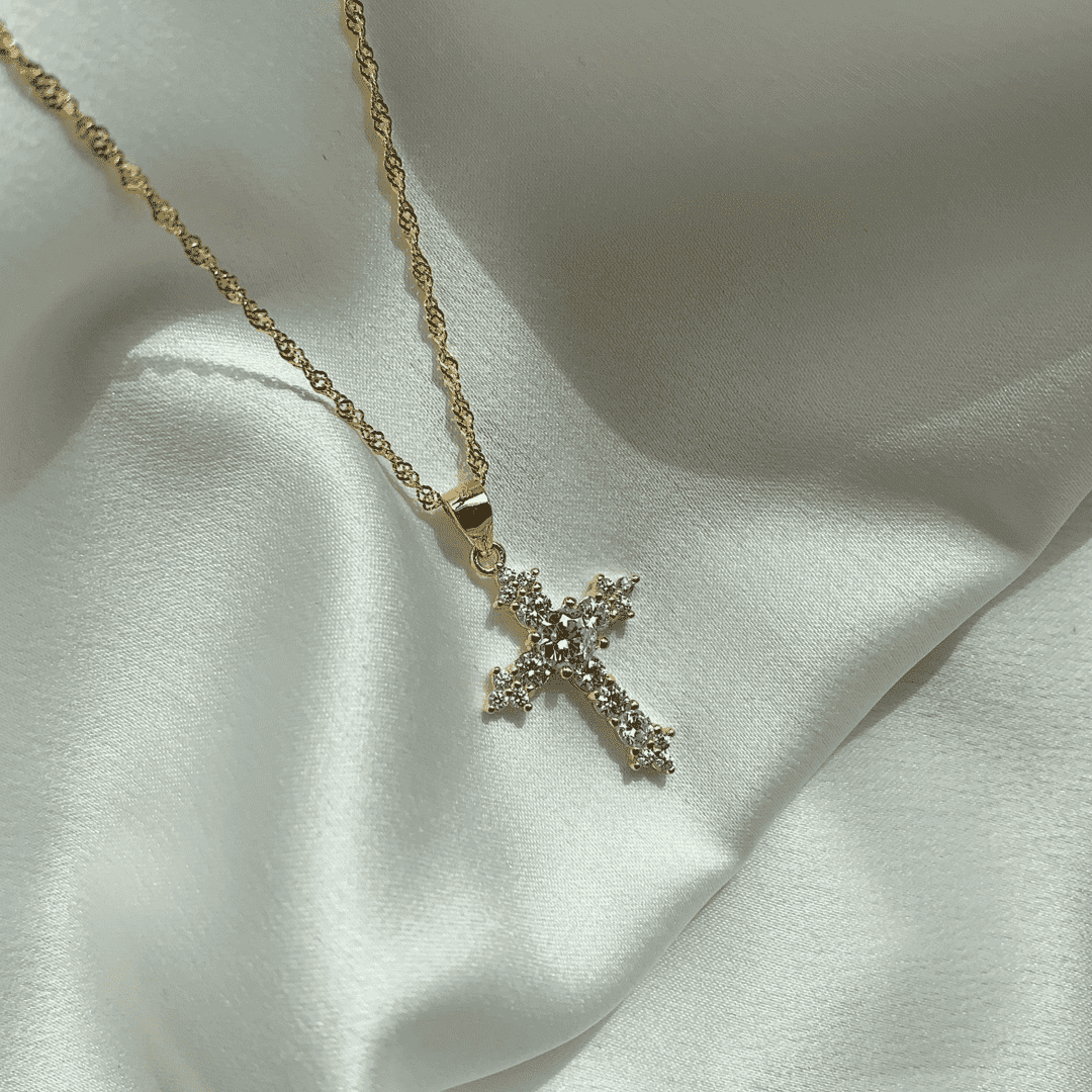 [Kincade Jewelrys]Delicate Cross Shape Necklace