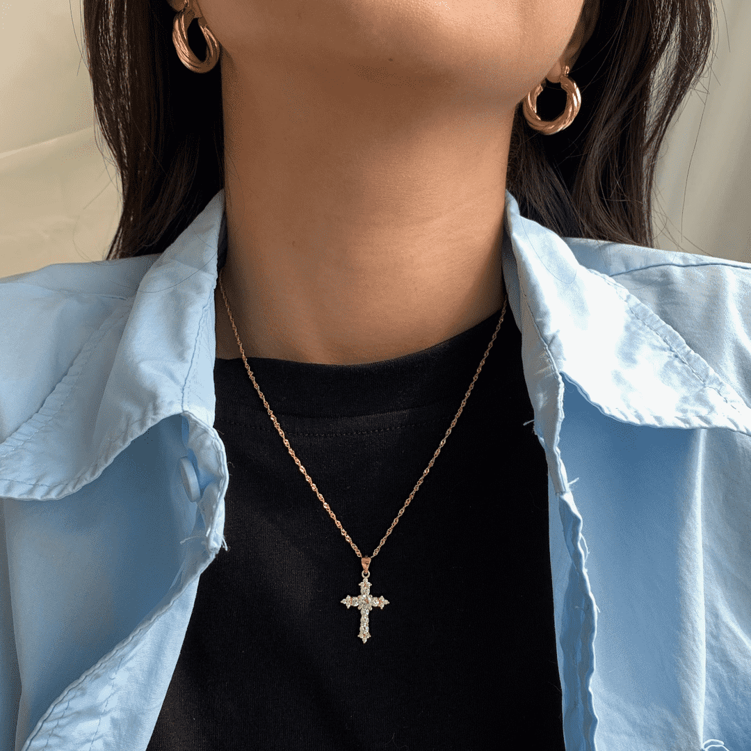 [Kincade Jewelrys]Delicate Cross Shape Necklace