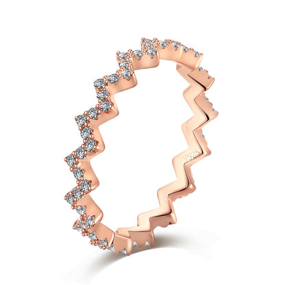 [Kincade Jewelrys]Delicate Enchanting Wave Shape Daily Ring