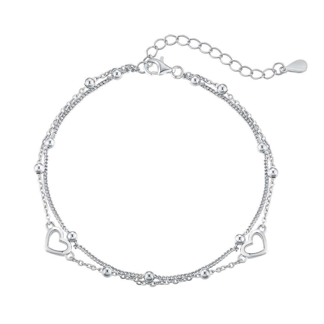 [Kincade]Dainty Double Layer Love Heart Bracelet