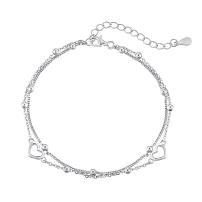 [Kincade]Dainty Double Layer Love Heart Bracelet