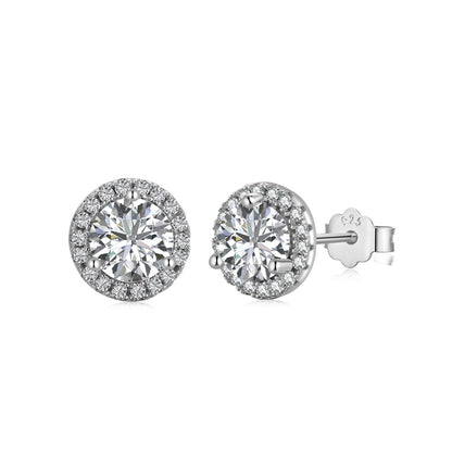 [Kincade Jewelrys]Classic Princess Round Shape Earrings