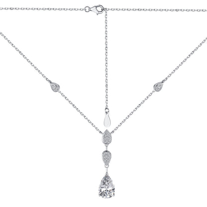 [Kincade Jewelrys]Dazzling Pear Cut Necklace
