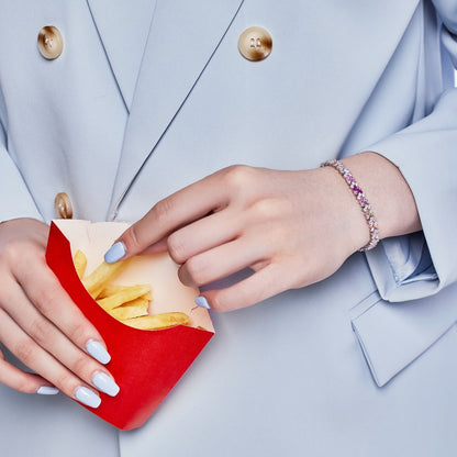 [Kincade Jewelrys]Dazzling Unique Multi Shape Daily Bracelet