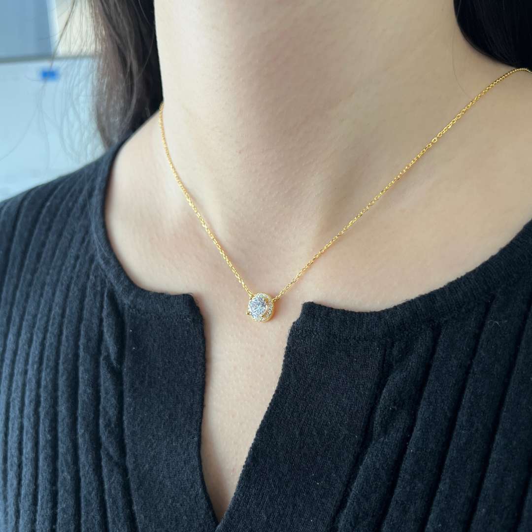 [Kincade Jewelrys]Luxurious Round Cut Necklace