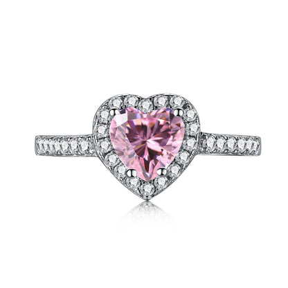[Kincade Jewelrys]Eternity Splashy Romantic Heart Shape Lover Ring