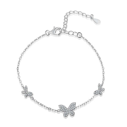 [Kincade Jewelrys]Delicate Butterfly Pendant Bracelet
