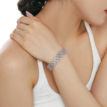 [Kincade Jewelrys]Ornate Elegant Round Cut Party Bracelet