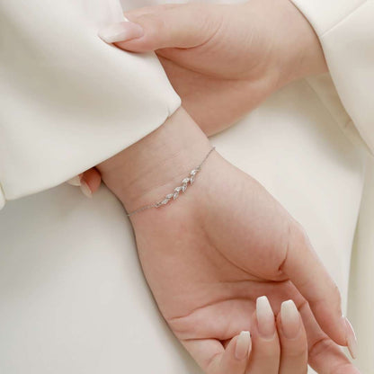 [Kincade Jewelrys]Elegant Wheat Leaves Shape Bracelet