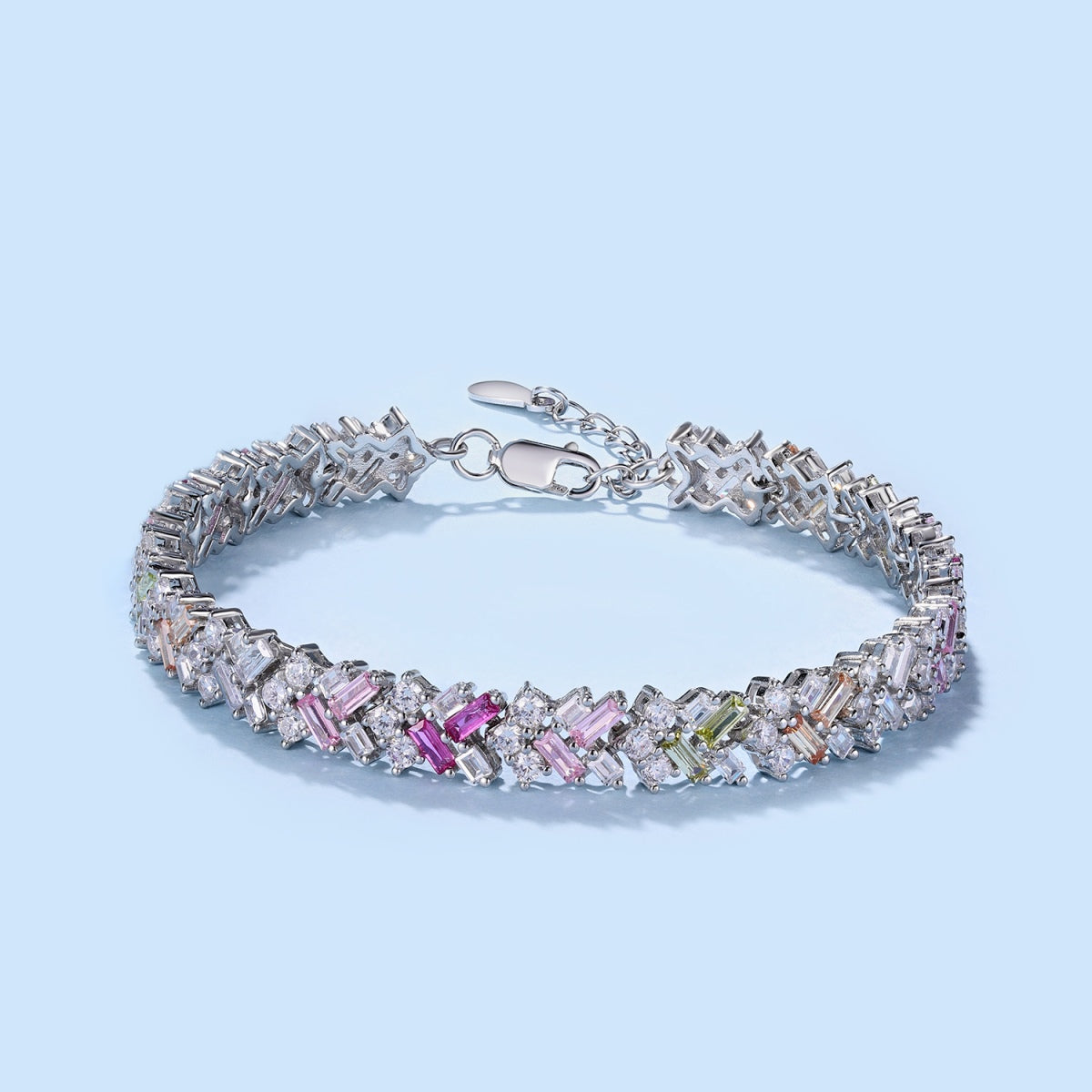 [Kincade Jewelrys]Dazzling Unique Multi Shape Daily Bracelet