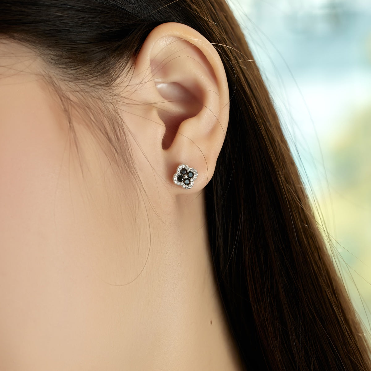 [Kincade Jewelrys]Four-Leaf Clover Flower Shaped Earrings