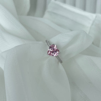 [Kincade Jewelrys]2.0 Carat Dazzling Lustrous Heart Cut Lover Ring