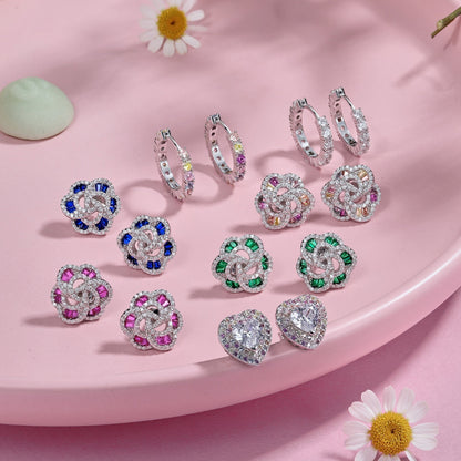 [Kincade Jewelrys]Dazzling Heart Shape Lover Earrings
