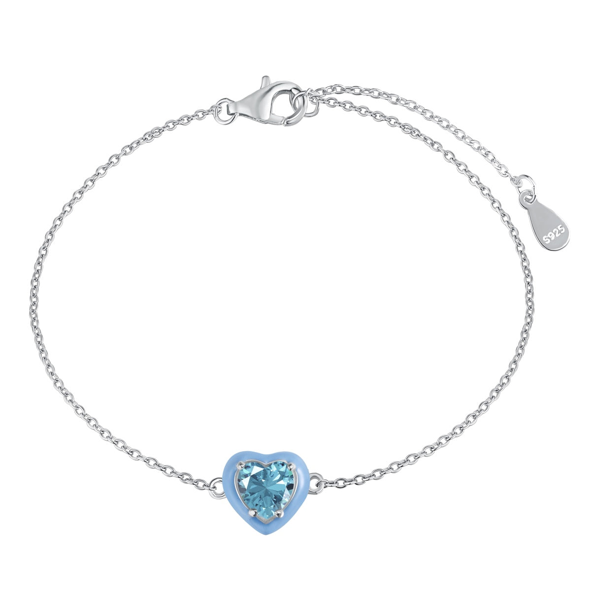 [Kincade Jewelrys]Sparkling Romantic Heart Shape Lover Bracelet
