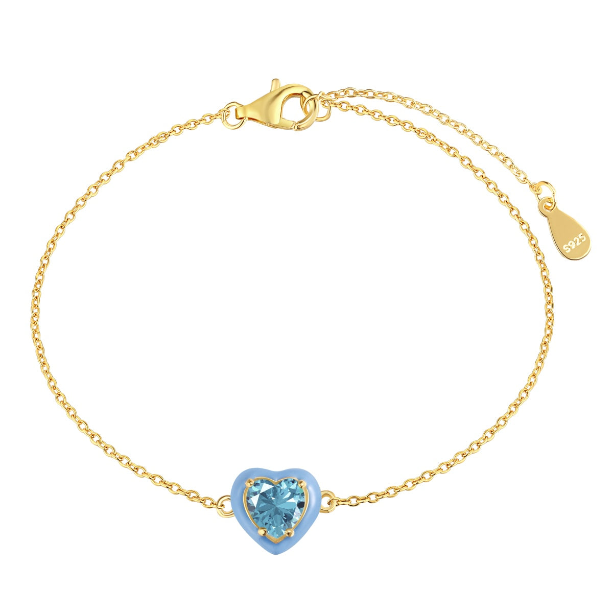 [Kincade Jewelrys]Sparkling Romantic Heart Shape Lover Bracelet