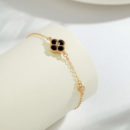 [Kincade Jewelrys]Delicate Four Leaf Clover Bracelet
