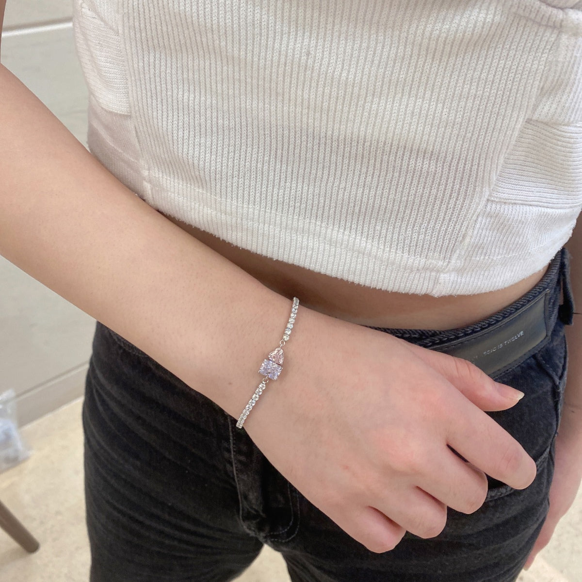 [Kincade Jewelrys]Dazzling Unique Multi Shape Lover Bracelet