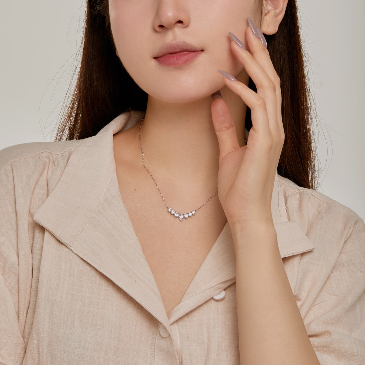 [Kincade Jewelrys]Dainty Colorful Heart Necklace