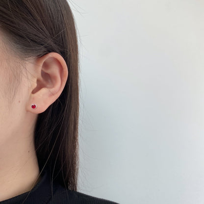 [Kincade Jewelrys]Sparkling Colorful Round Shape Earrings