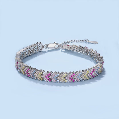 [Kincade Jewelrys]Ornate Sparkling Round Cut Party Bracelet