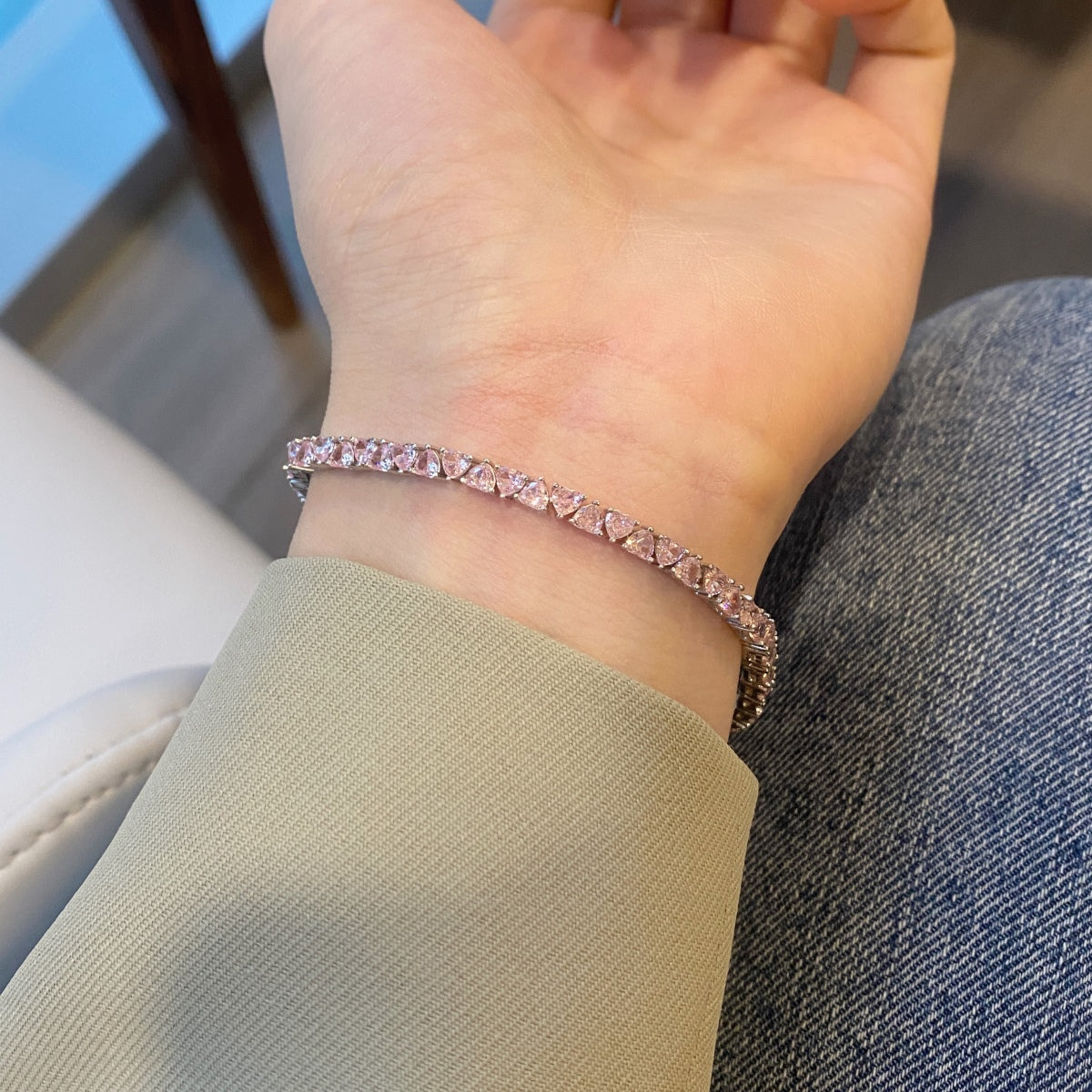 [Kincade]Dazzling Romantic Heart Shape Lover Bracelet