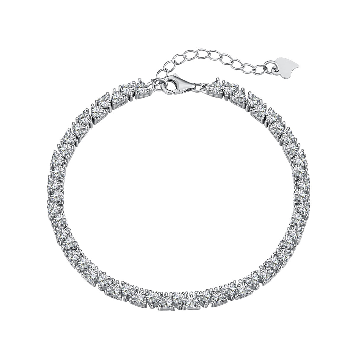 [Kincade]Dazzling Romantic Heart Shape Lover Bracelet