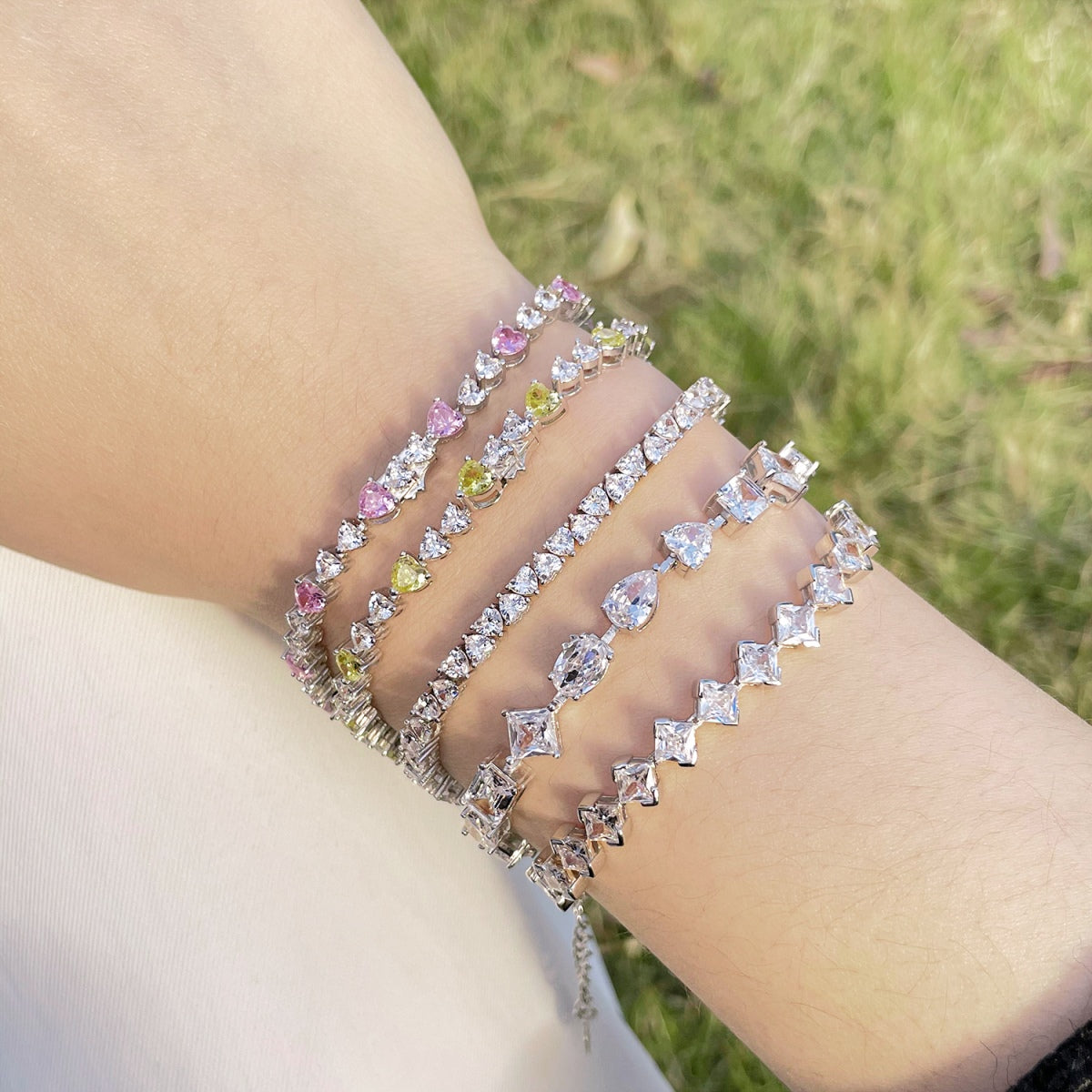 [Kincade]Dazzling Romantic Heart Shape Lover Bracelet