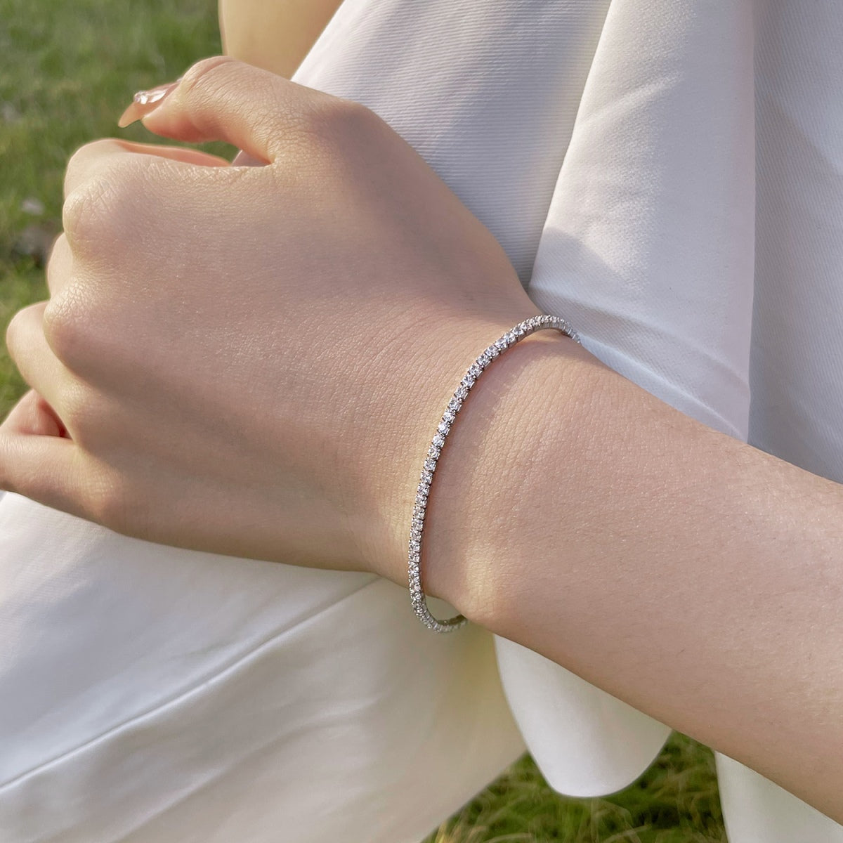 [Kincade Jewelrys]Radiant Colorful Round Cut Party Bracelet