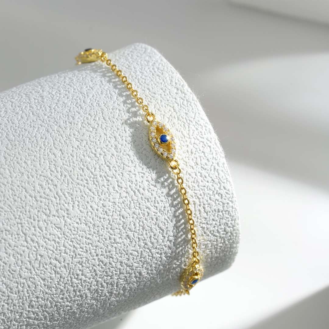 [Kincade Jewelrys]Evil Eye Shape Pendent Necklace