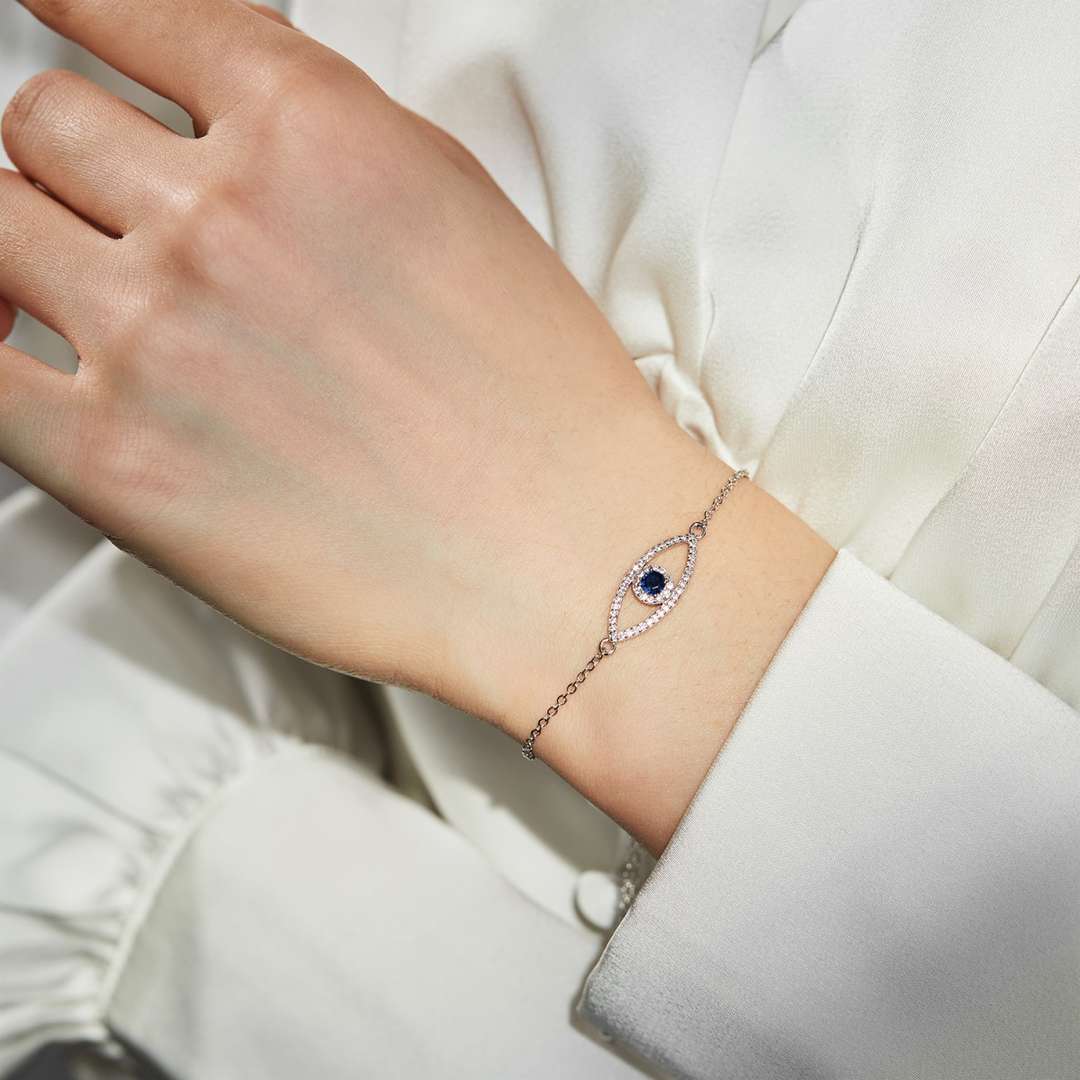 [Kincade Jewelrys]Devil's Eye Hollow Design Bracelet