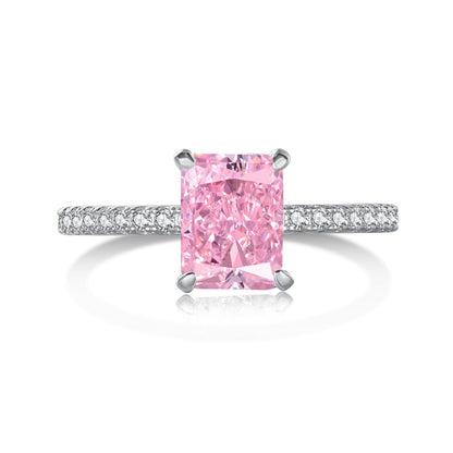 [Kincade Jewelrys]2.0 Carat Dazzling Sparkling Radiant Cut Party Ring