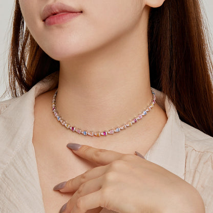 [Kincade Jewelrys]Radiant Colorful Rainbow Necklace