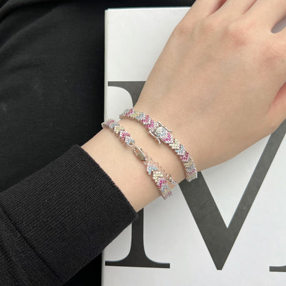 [Kincade Jewelrys]Ornate Sparkling Round Cut Party Bracelet