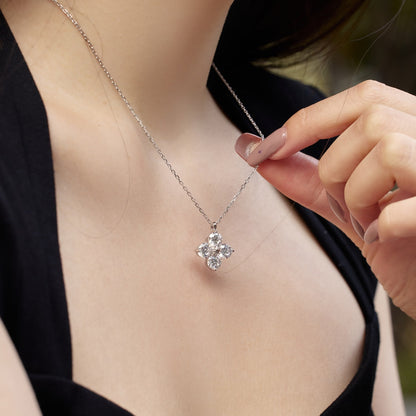 [Kincade Jewelrys]Four-Leaf Clover And Eight-Pointed Star Necklace