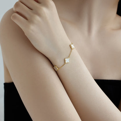 [Kincade Jewelrys]Four-Leaf Clover Exquisite Bracelet