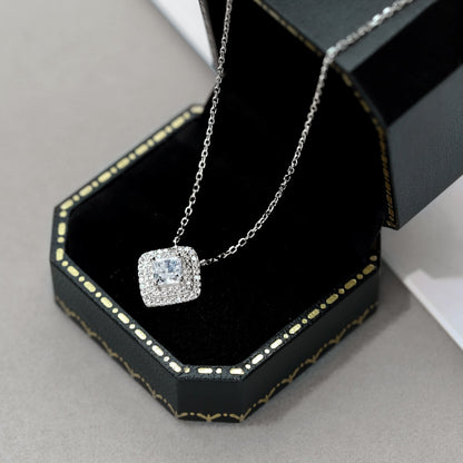 [Kincade Jewelrys]Sparkling Asscher Cut Necklace