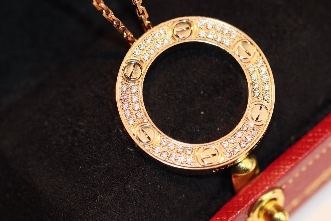 [Kincade Jewelrys]LOVE NECKLACE ADJUSTABLE ROSE GOLD