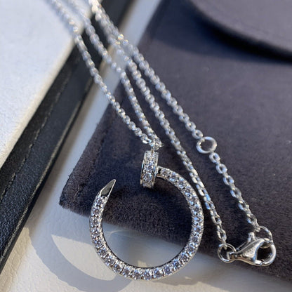 [Kincade Jewelrys]JUSTE NECKLACE SILVER DIAMONDS