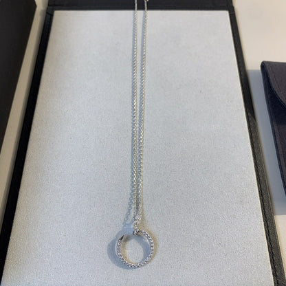 [Kincade Jewelrys]JUSTE NECKLACE SILVER DIAMONDS