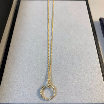 [Kincade Jewelrys]JUSTE NECKLACE GOLD DIAMONDS