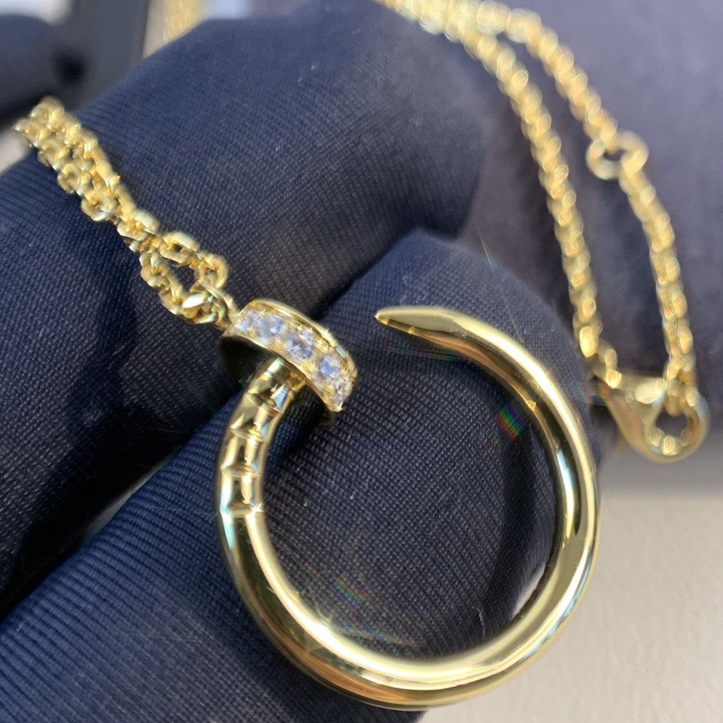 [Kincade Jewelrys]JUSTE NECKLACE GOLD DIAMONDS